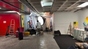 Set montado en Octava Dimensión para la producción de JBL